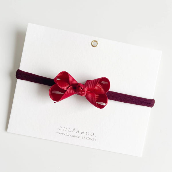 Petite Emilia Ribbon Bow Headband