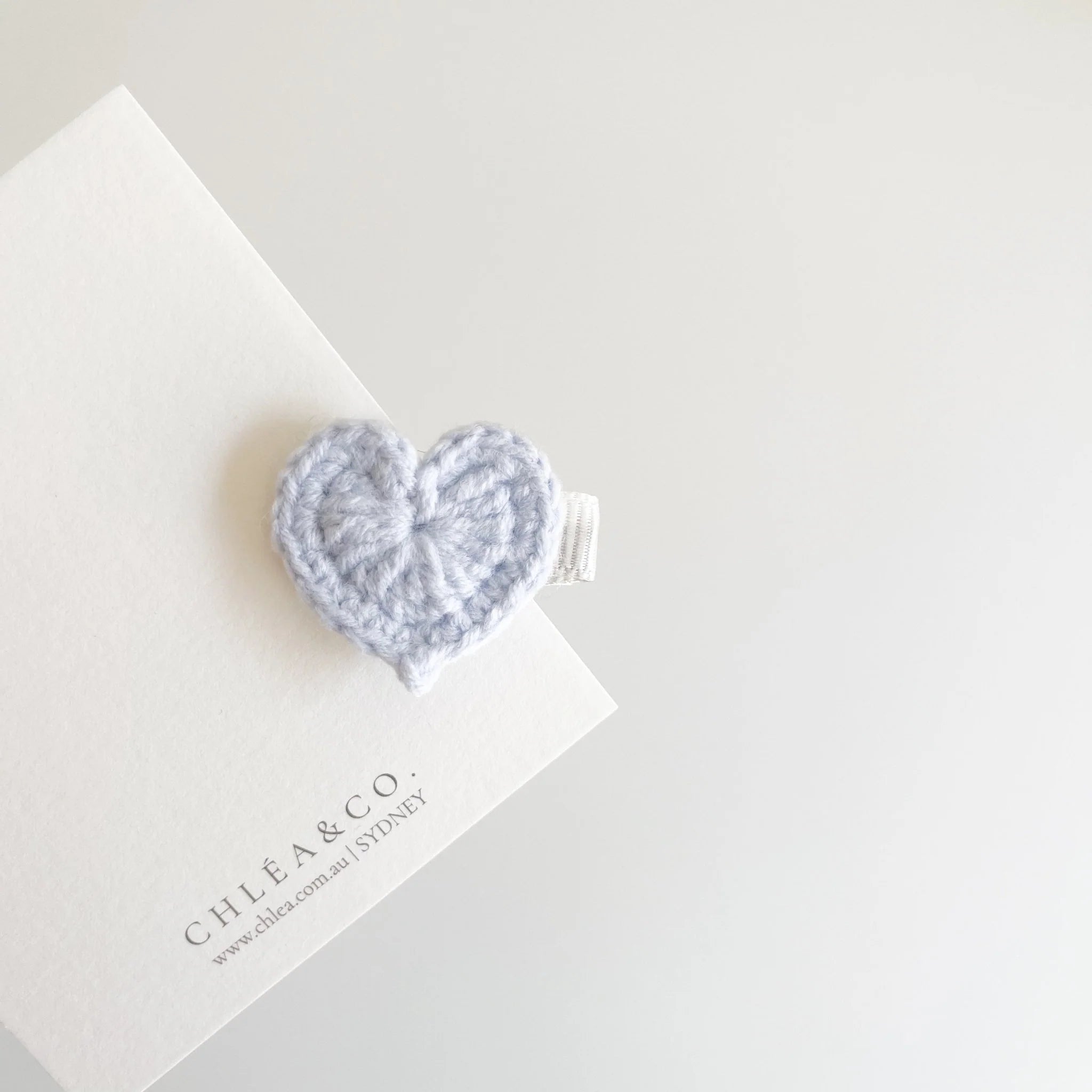 Petite Heart Crochet Clip