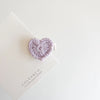 Petite Heart Crochet Clip