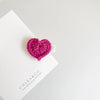 Petite Heart Crochet Clip