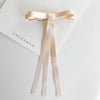 Satin Long Tail Bow | Hair Clip