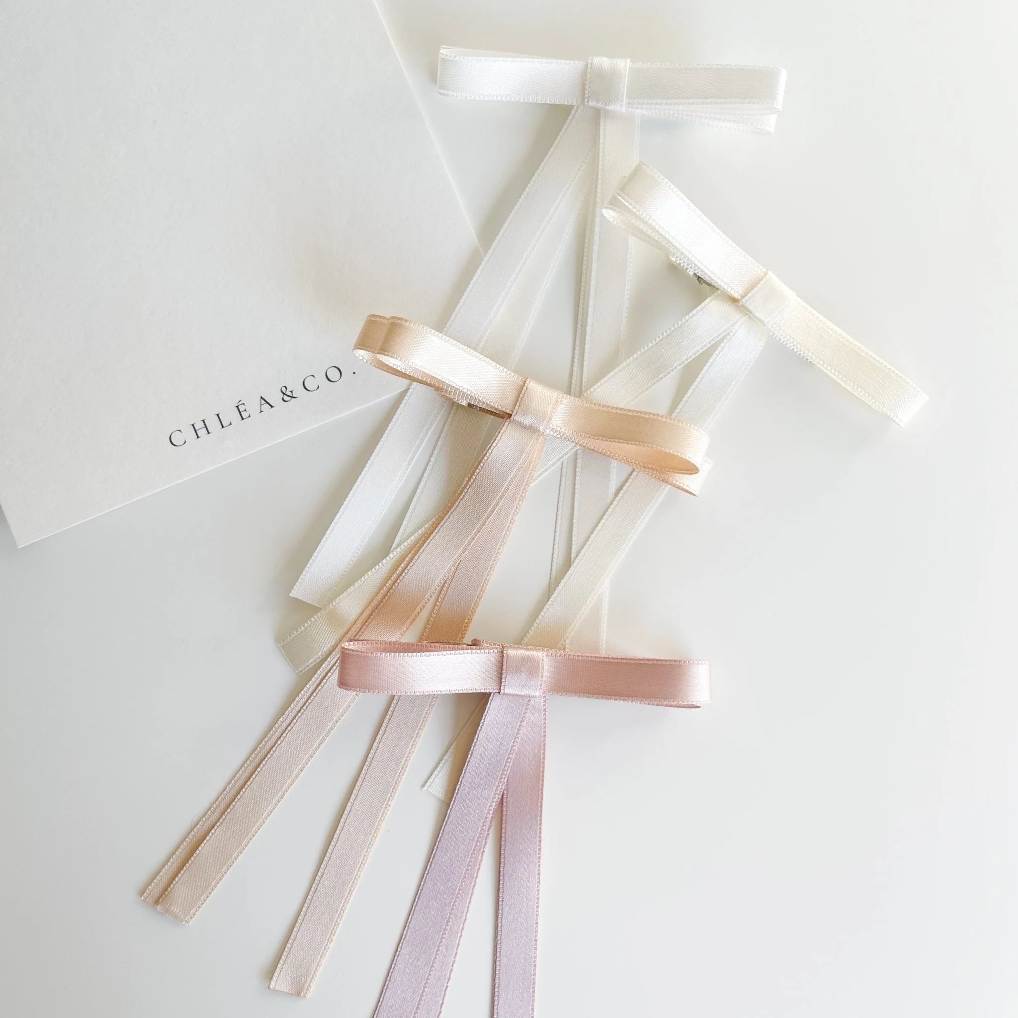 Satin Long Tail Bow | Hair Clip