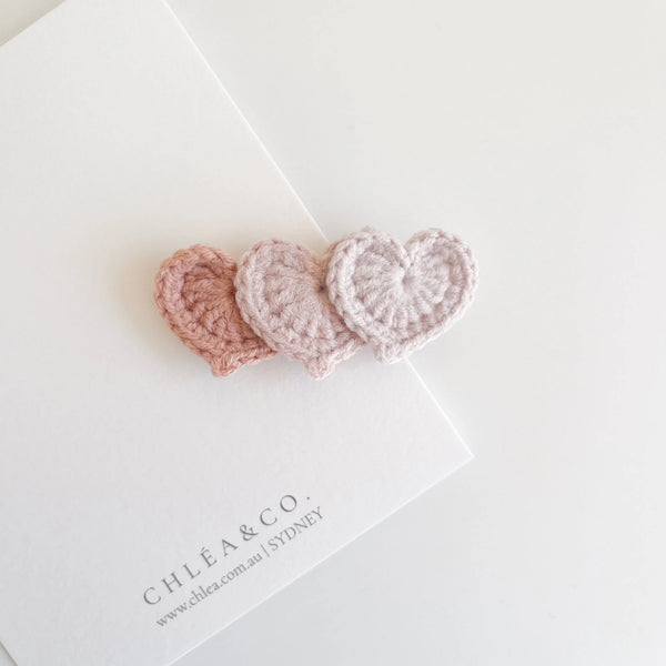 Petite Sweetheart Crochet Clip