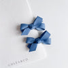 小巧蝴蝶結髮夾2入組  (Blue) - Chléa & Co (預購中)