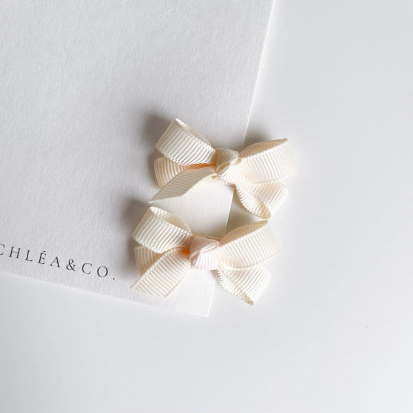 Set of 2 Petite Ribbon Bows 小巧蝴蝶結髮夾2入組