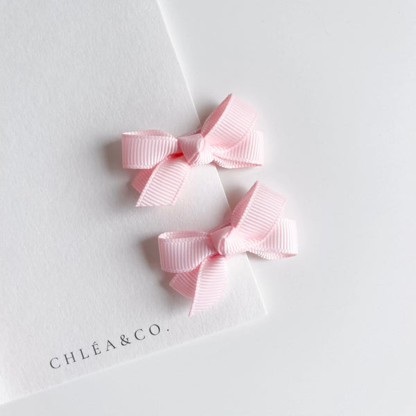 Set of 2 Petite Ribbon Bows 小巧蝴蝶結髮夾2入組