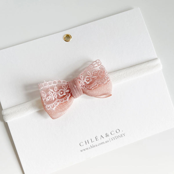 Soleia Lace Bow Headband