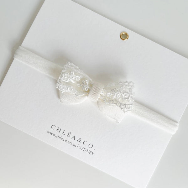 Soleia Lace Bow Headband
