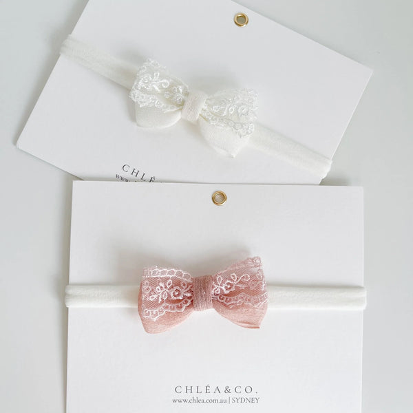 Soleia Lace Bow Headband