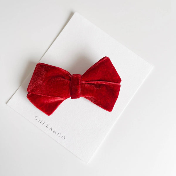 Velvet Classic Bow 經典天鵝絨蝴蝶結髮夾