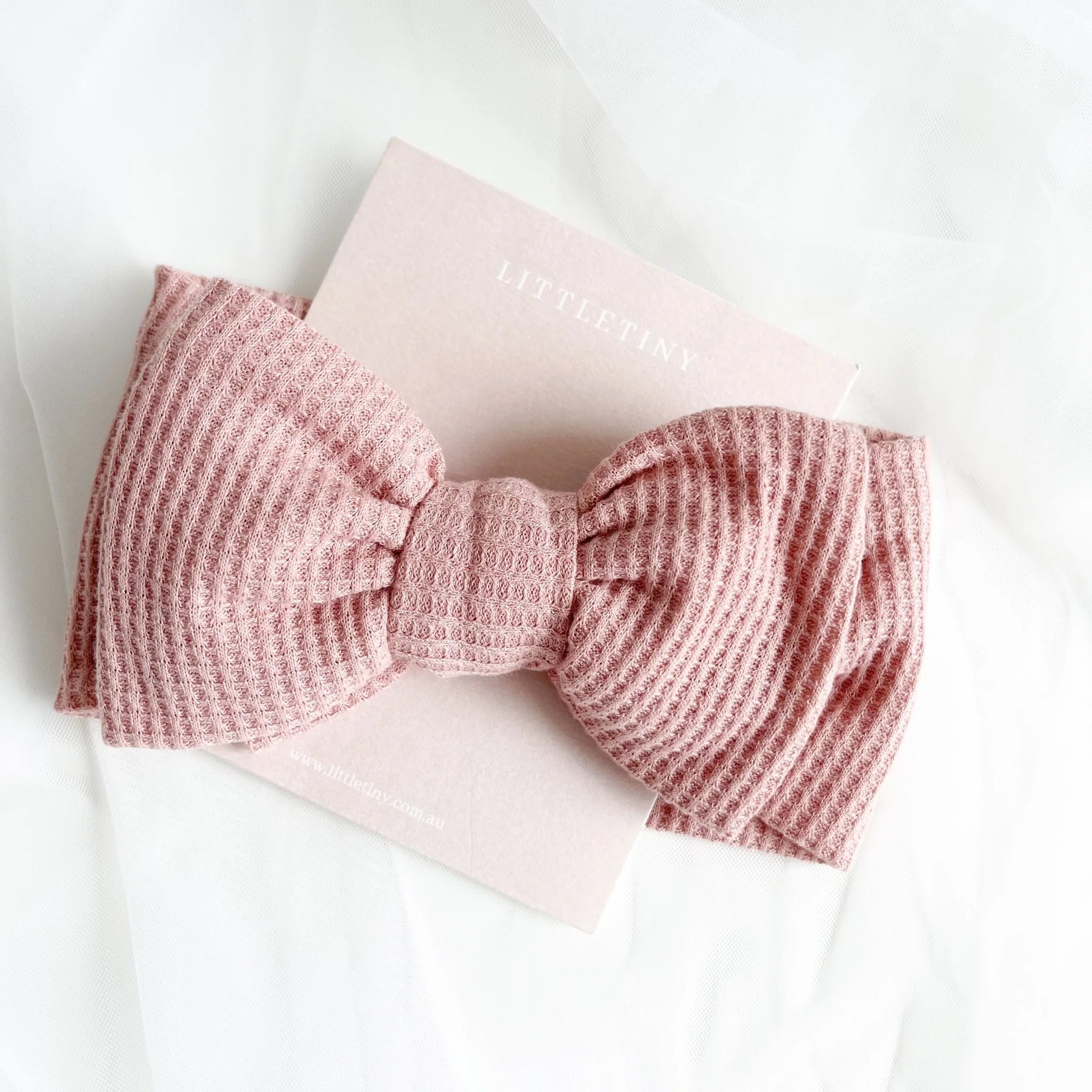 Waffle Bow | Top Knot Headband