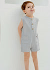 Oscar Jumpsuit - Stone Blue Eli & Nev